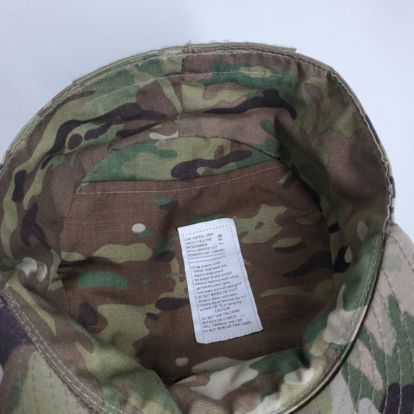 USGI Army Patrol Cap Military ACU OCP Multicam Large 7 7/8 Bernard Cap Company - Picture 10 of 13